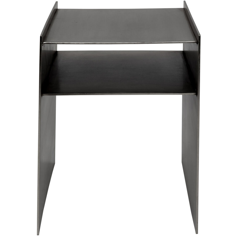 Cyrus 21 X 16 inch Antique Silver Side Table