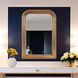 French Philippe 42 X 30 inch Antique Gold Leaf Vanity Mirror
