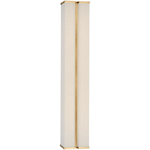 Paloma Contreras Vernet LED 5.5 inch Hand-Rubbed Antique Brass and Linen Sconce Wall Light