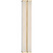 Paloma Contreras Vernet LED 5.5 inch Hand-Rubbed Antique Brass and Linen Sconce Wall Light