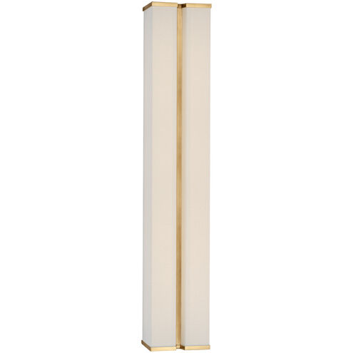Paloma Contreras Vernet LED 5.5 inch Hand-Rubbed Antique Brass and Linen Sconce Wall Light