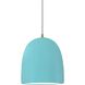 Radiance Collection - Bell Single Drop Pendant in Antique Brass, Dedicated LED, Reflecting Pool, White, Form+Finish+Function