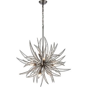 Naples 11 Light 34 inch Dark Graphite Chandelier Ceiling Light