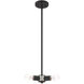 Copenhagen 3 Light 13 inch Black Mini Chandelier Ceiling Light