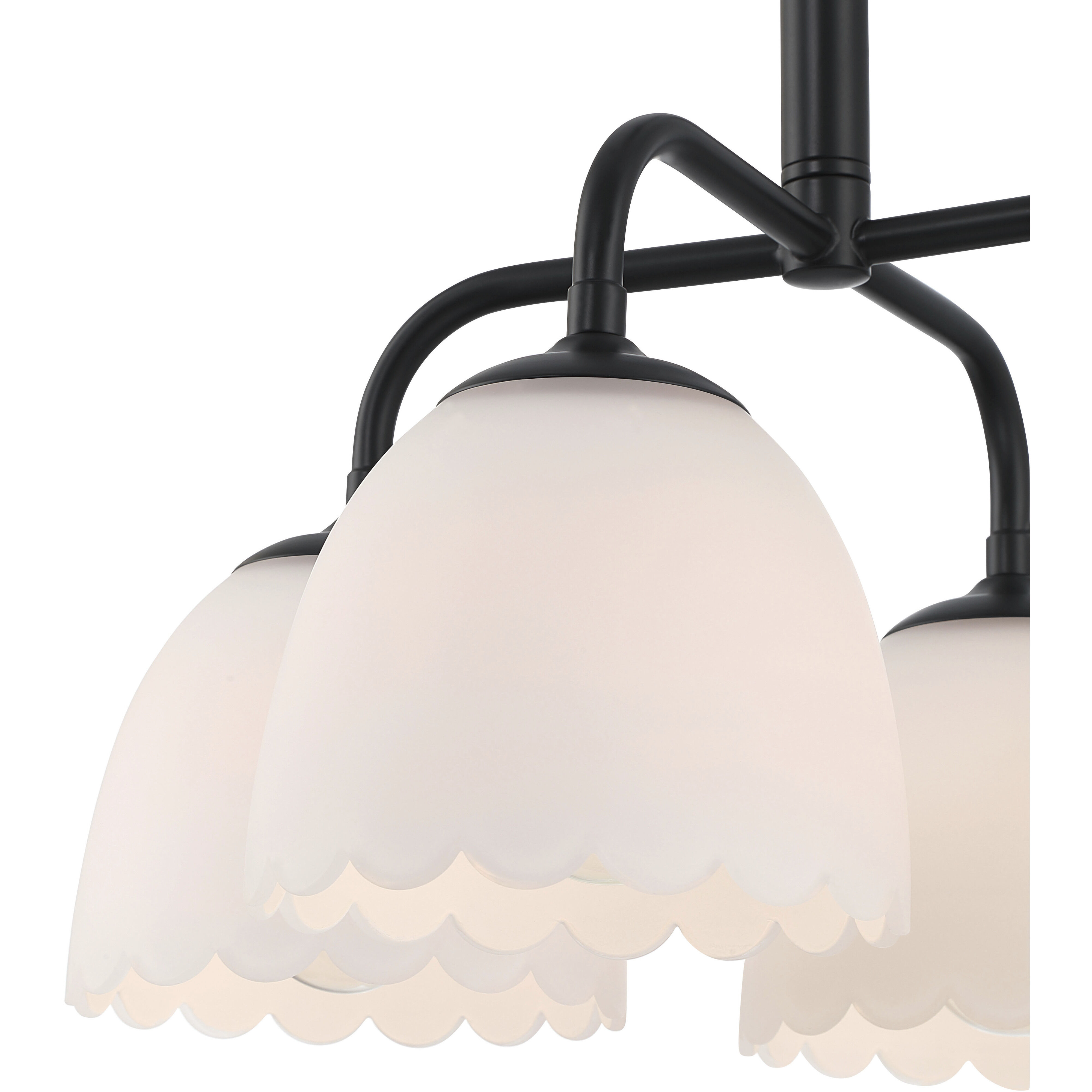 Dorinda 4 Light 18 inch Matte Black Pendant Ceiling Light