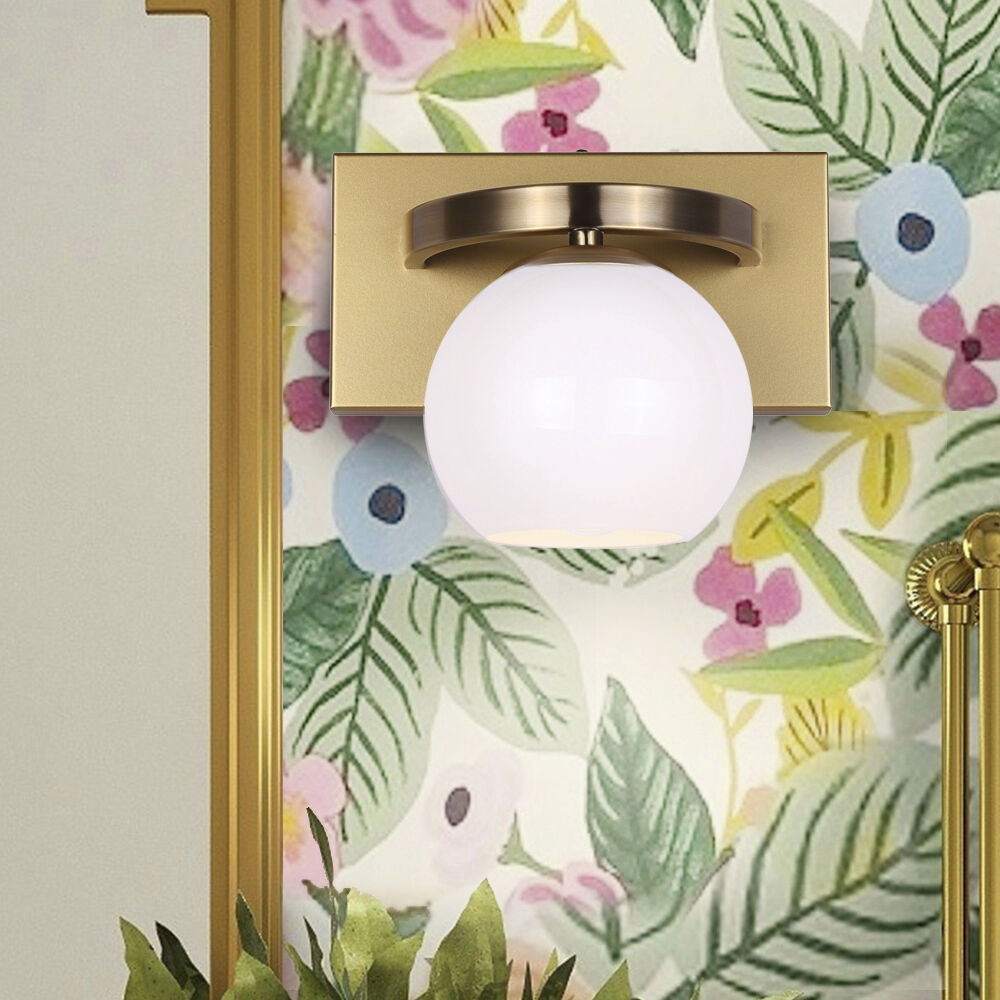 Monroe 1 Light 8.25 inch Gold Vanity Light Wall Light