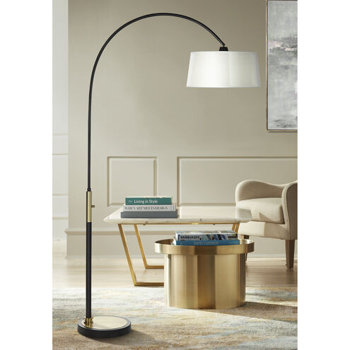Rowley 80 inch 150.00 watt Black Arc Floor Lamp Portable Light