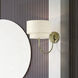 Manorwood 17.5 inch 60 watt Antique Brass Swing Arm Wall Lamp Wall Light