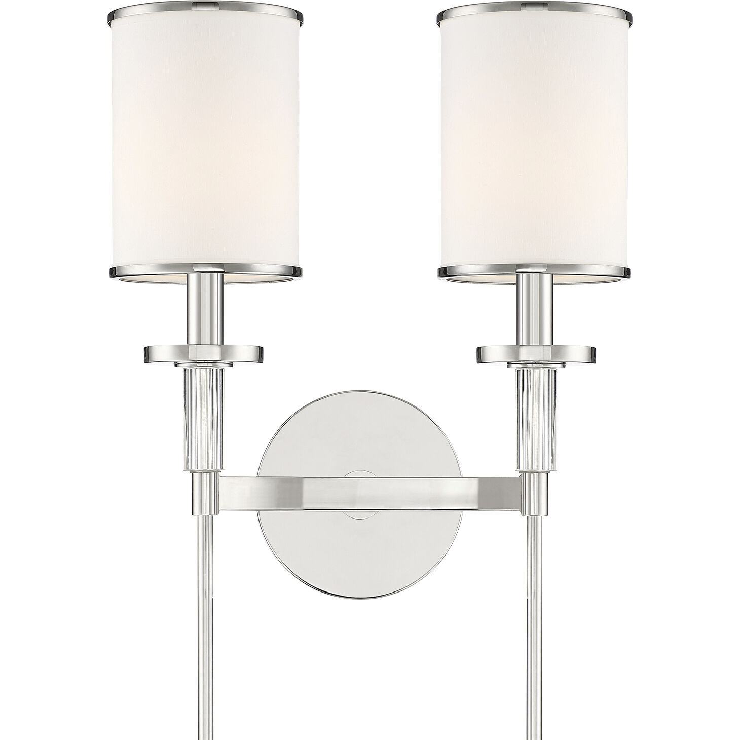 Hatfield Bath Wall Light in Polished Nickel