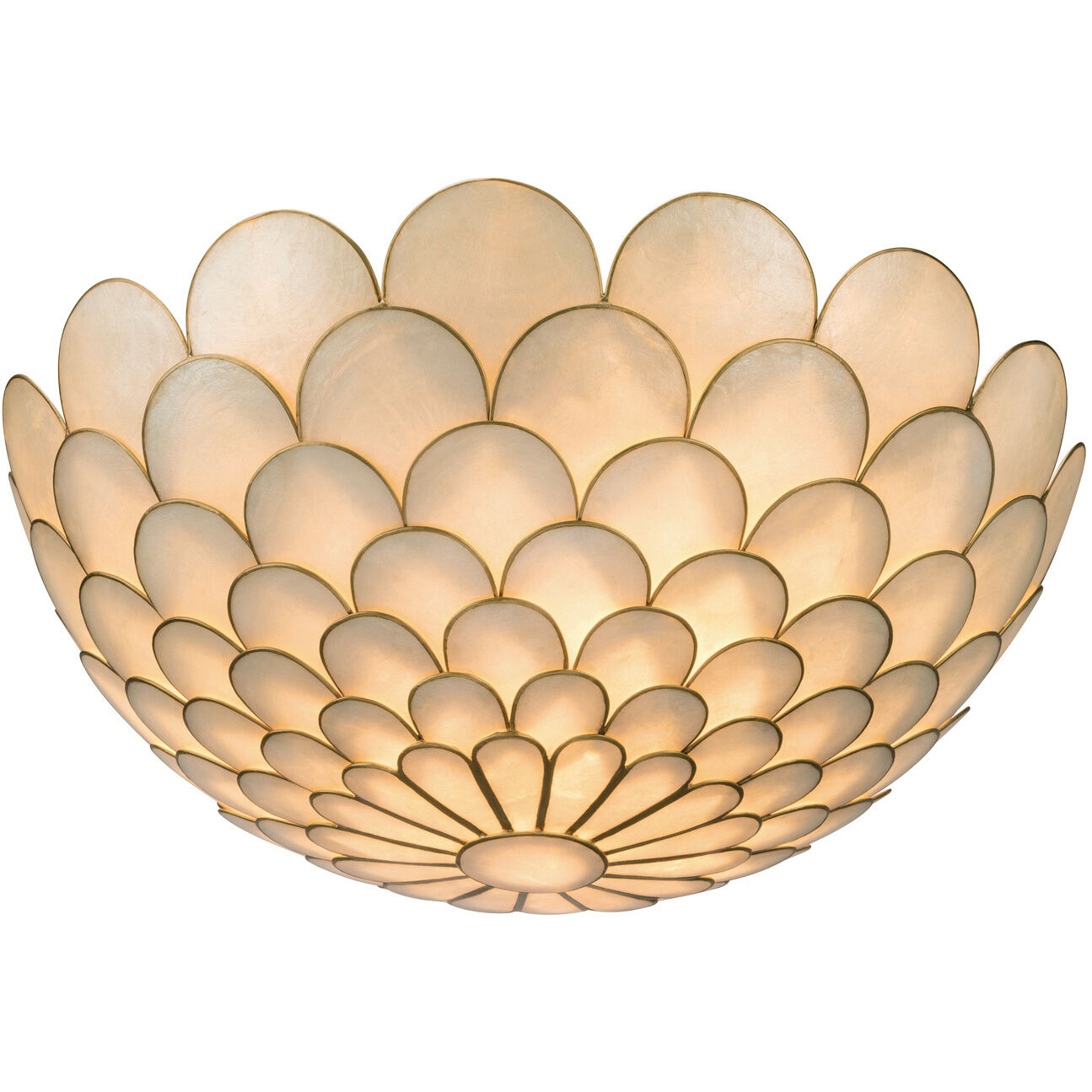 Darby 3 Light 16 inch Soft Gold Semi Flush Ceiling Light