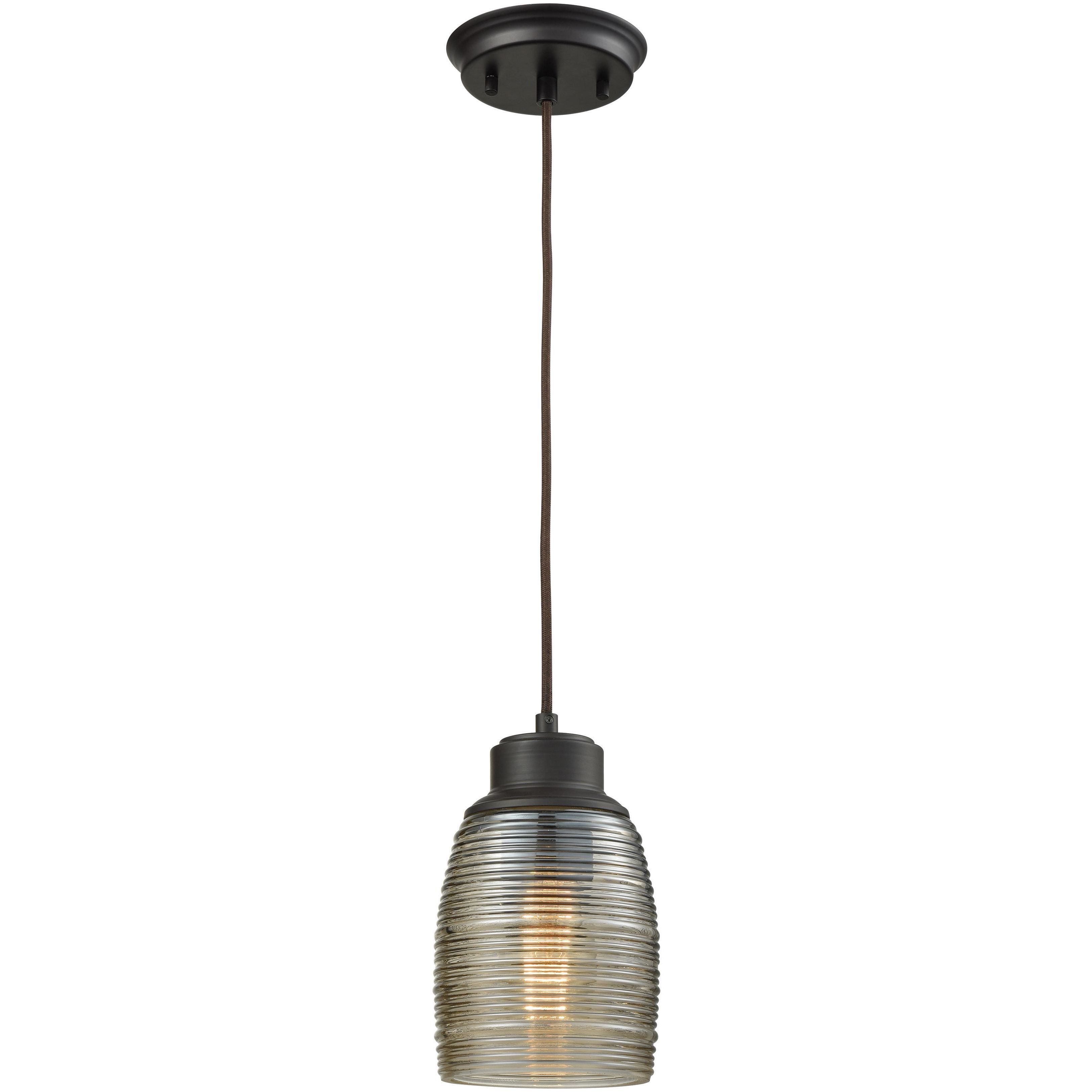 Muncie 1 Light 5 inch Oil Rubbed Bronze Mini Pendant Ceiling Light