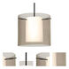 Pahu 12 1 Light Black Stem Pendant Ceiling Light