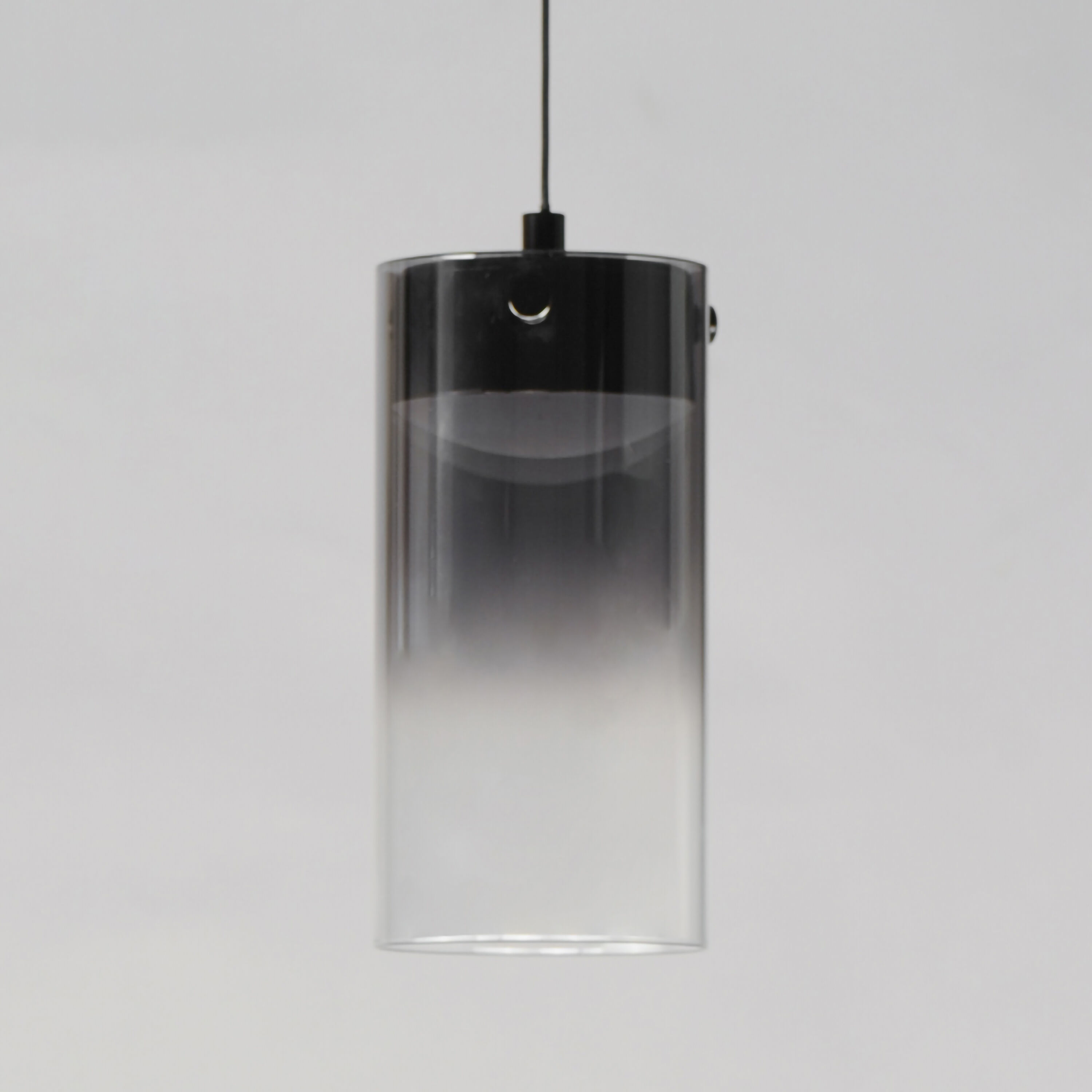 Highball LED 4 inch Gunmetal Mini Pendant Ceiling Light in Graduating Smoke