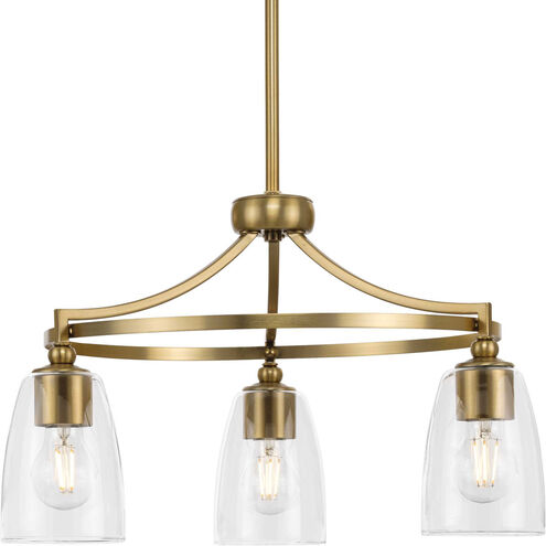 Parkhurst 3 Light 21 inch Brushed Bronze Chandelier Ceiling Light