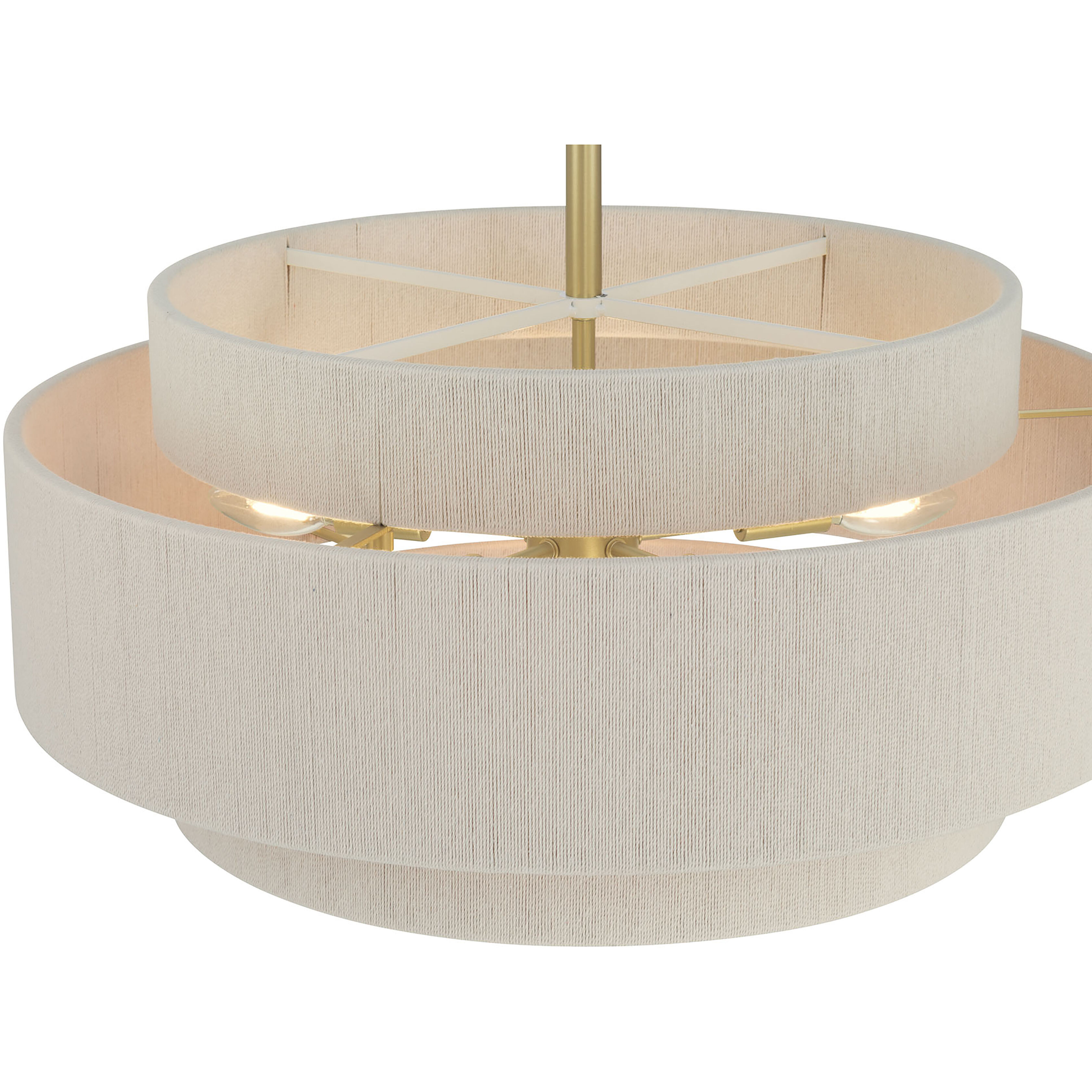 Helbert 5 Light 24 inch Vintage Brass Pendant Ceiling Light