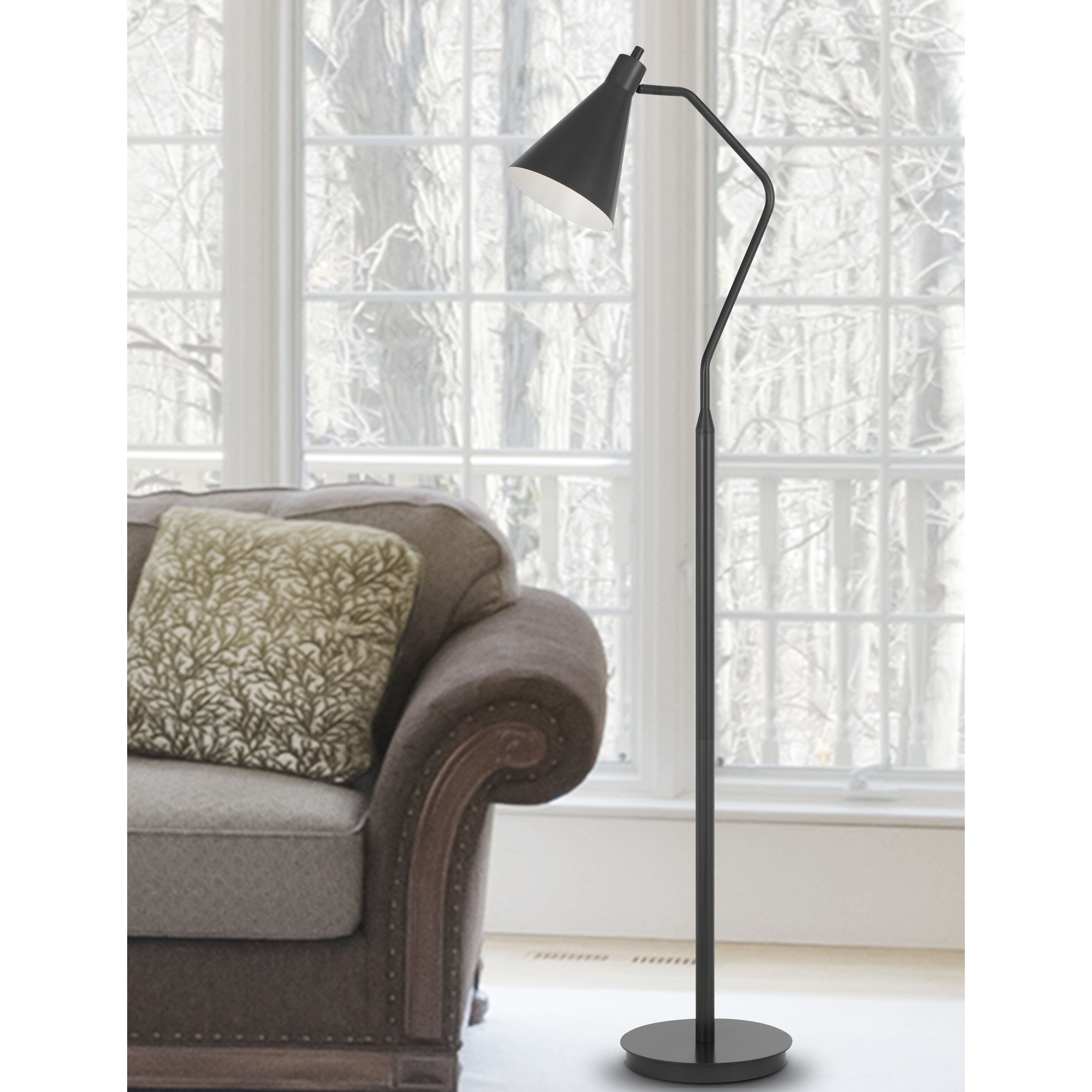 Capstone 63 inch 15.00 watt Iron Grey Floor Lamp Portable Light