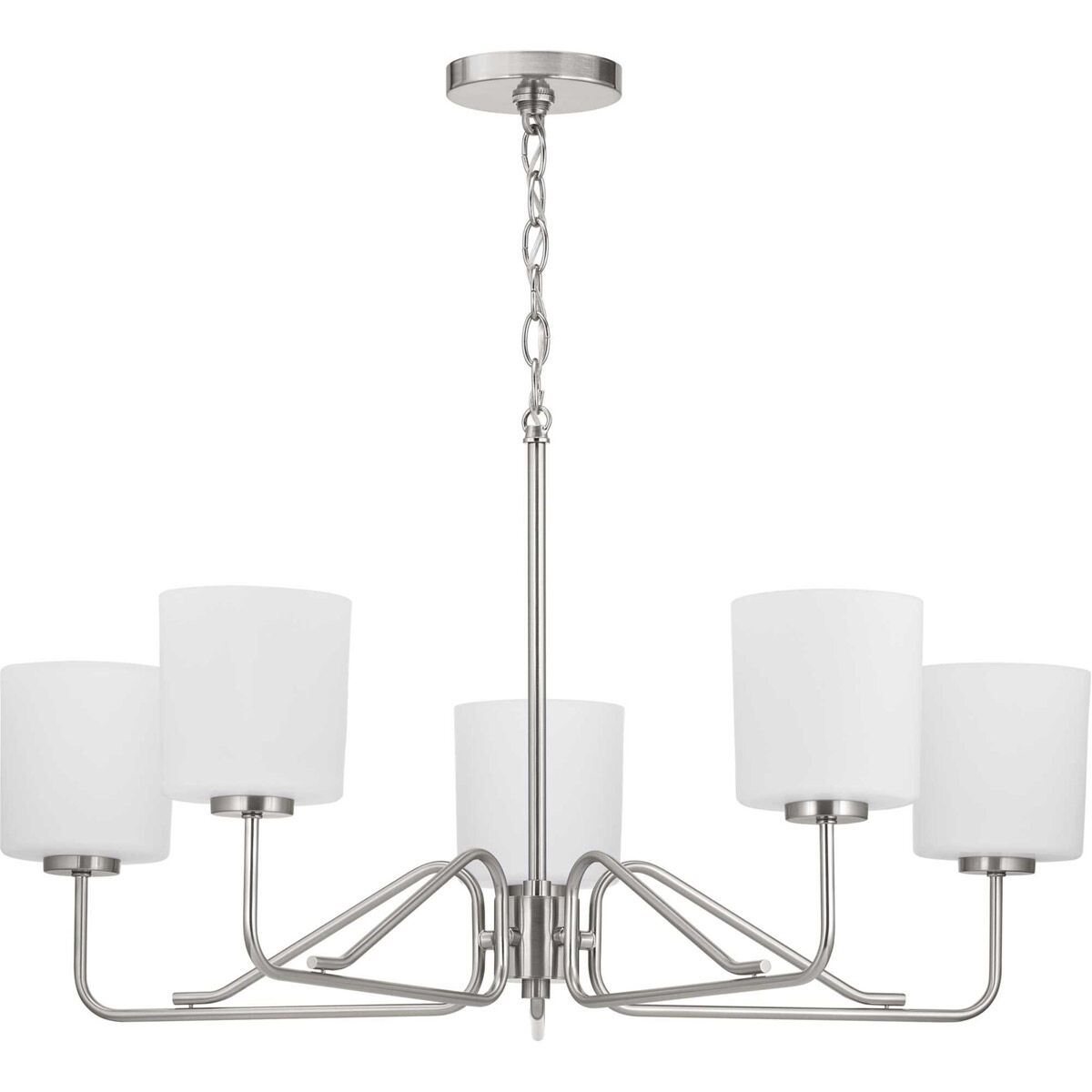Tobin 5 Light 27.63 inch Brushed Nickel Chandelier Ceiling Light