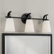 Drake 3 Light 23 inch Matte Black Vanity Light Wall Light