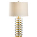 Larry Laslo 32 inch 100.00 watt Clear/Antique Table Lamp Portable Light