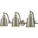 Franklin Restoration Addison 3 Light 28 inch Brushed Satin Nickel Bath Vanity Light Wall Light, Franklin Restoration