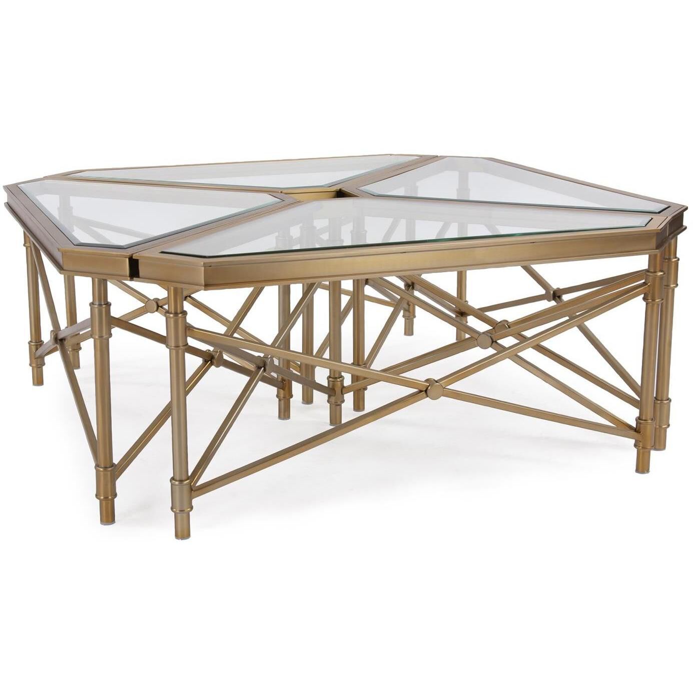 Wertheimer 42 X 16.5 inch Gold Coffee Table