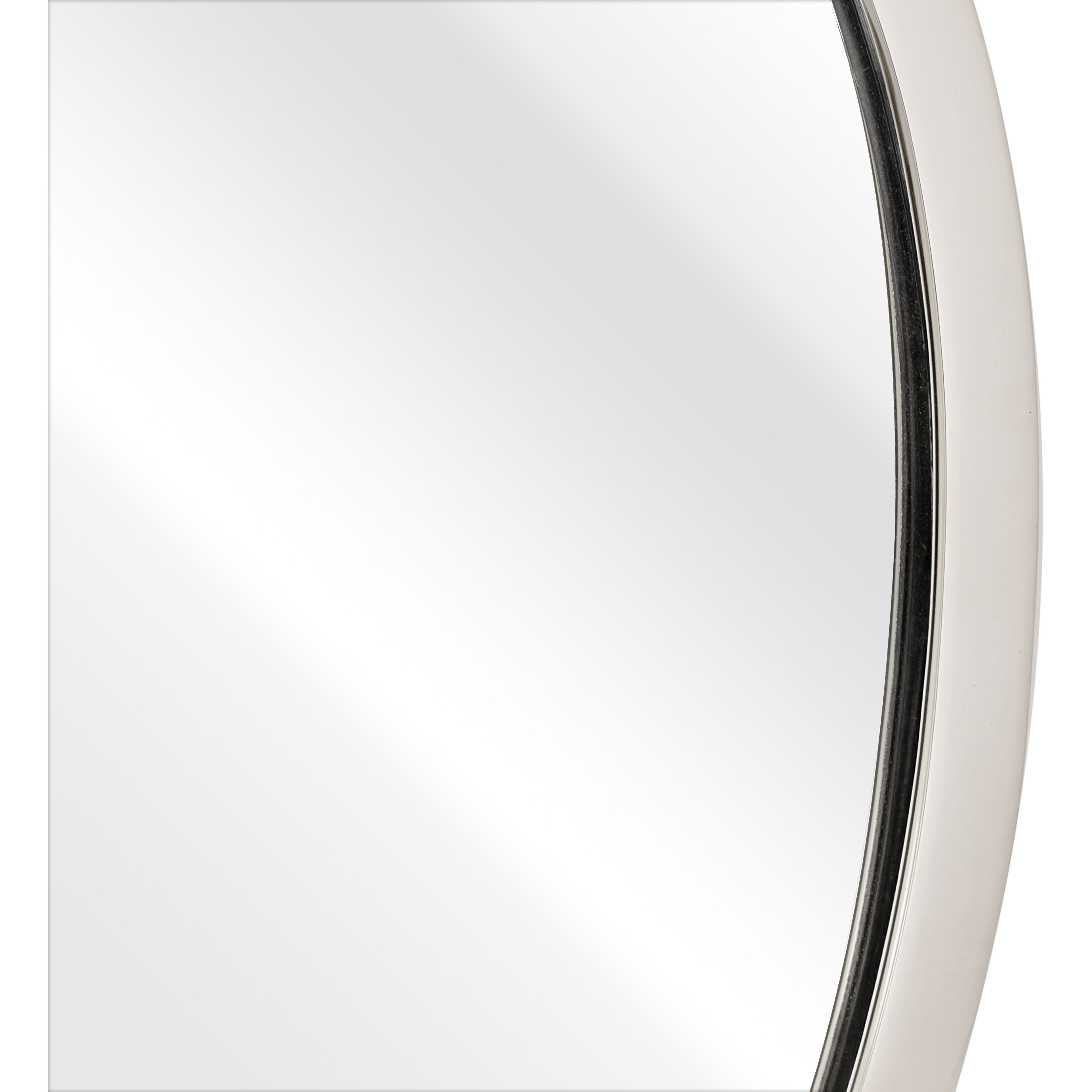 Flex 20 X 18 inch Polished Nickel with Mirror Wall Mirror