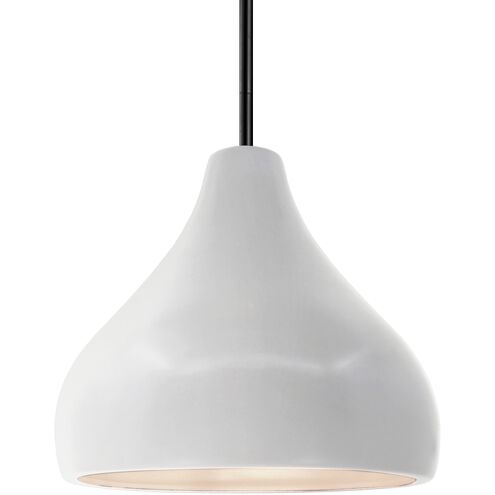 Radiance 1 Light 11.5 inch Bisque and Matte Black Pendant Ceiling Light