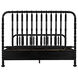 Bachelor Hand Rubbed Black Bed, Eastern King