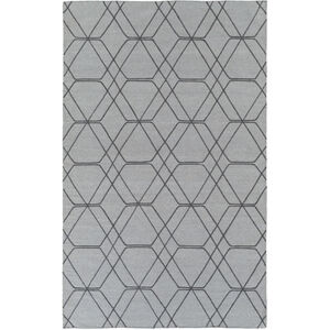 Seabrook 90 X 60 inch Gray and Blue Area Rug, Wool