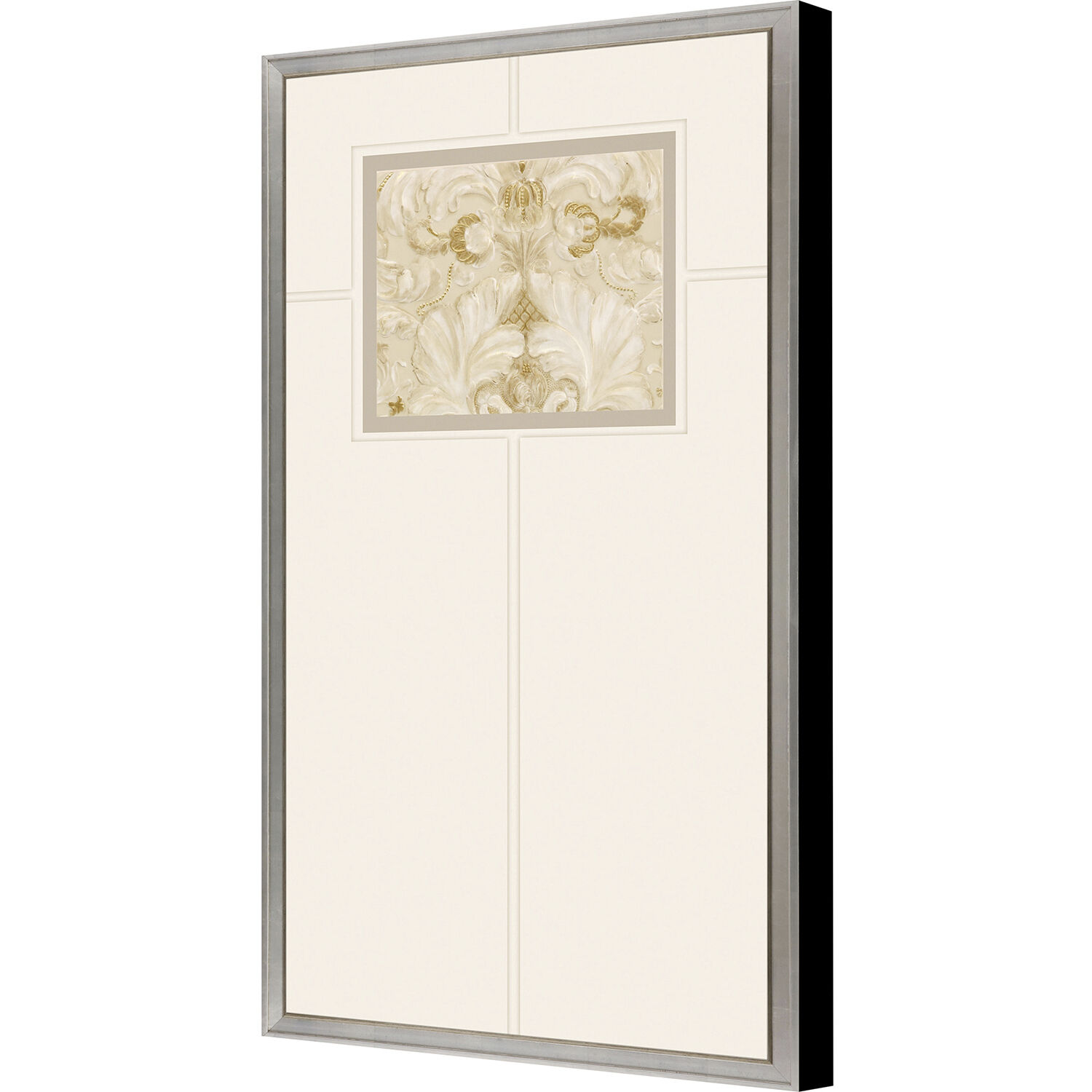 Fragmento Metallic and Beige and Neutral Framed Art, The Studio