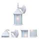 Craftsman 2 1 Light 13 inch Textured White Exterior Wall Mount in Frost