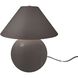 Portable 16.75 inch 60.00 watt Gloss Grey and Brushed Brass Portable Lamp Portable Light