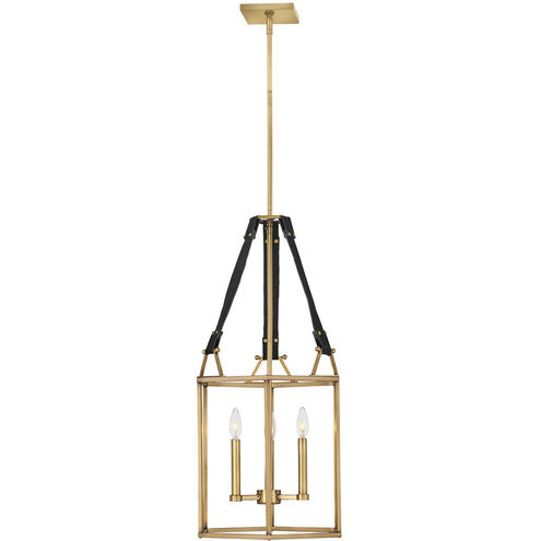 Lisa McDennon Monroe 3 Light 15.5 inch Heritage Brass Indoor Chandelier Ceiling Light