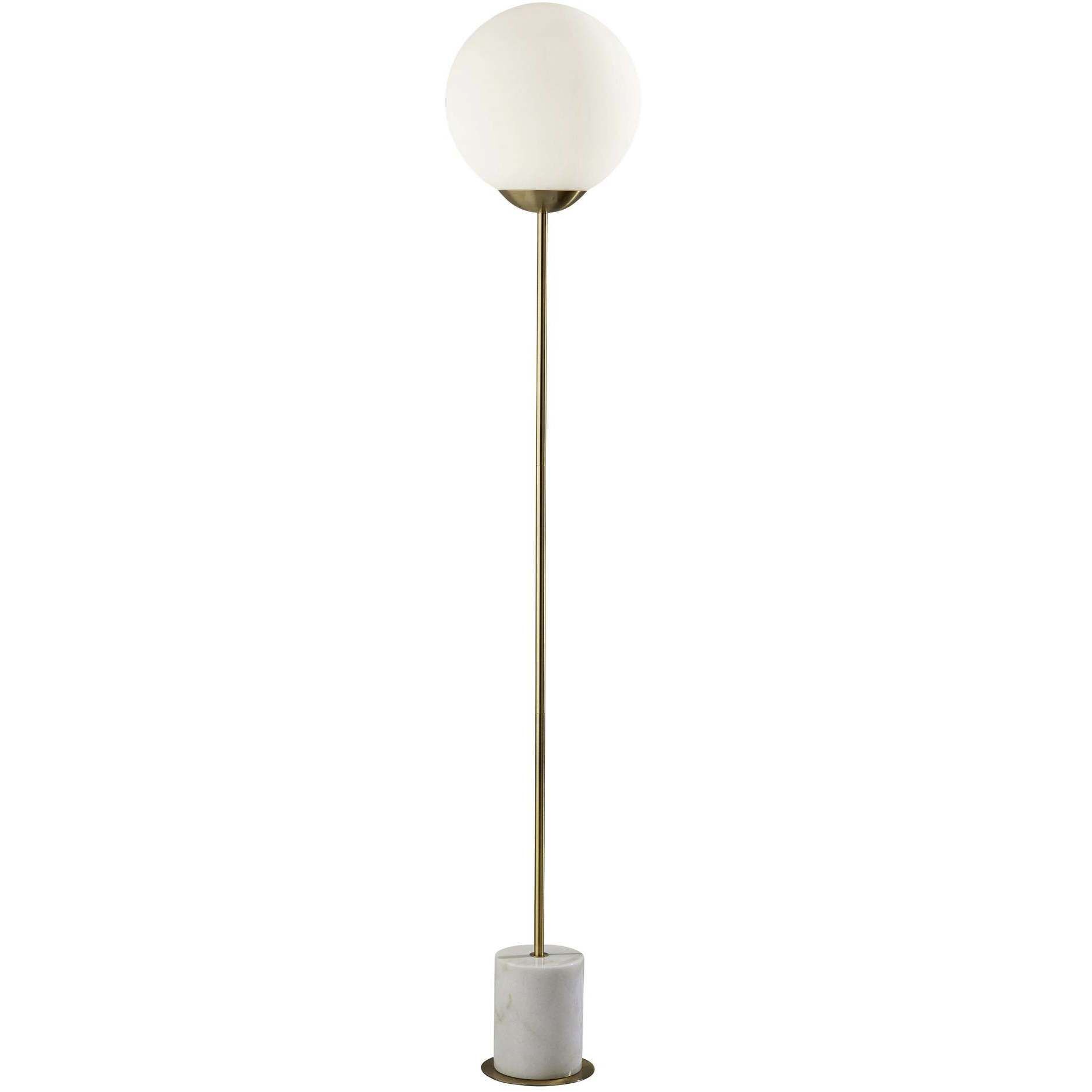 Terra 65 inch 40.00 watt Antique Brass Floor Lamp Portable Light