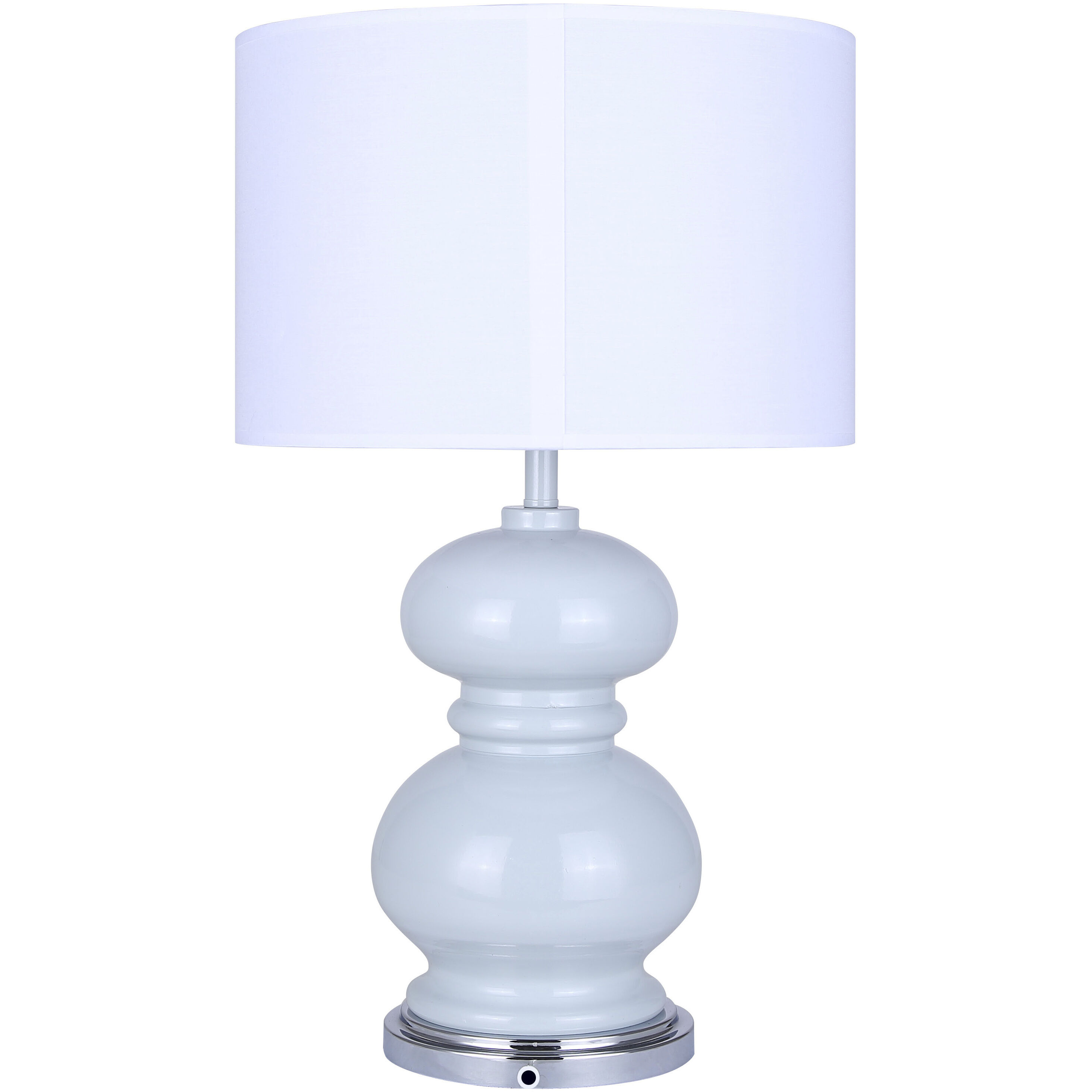 Biely 22.75 inch 100.00 watt Light Blue Table Lamp Portable Light