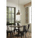 Medal 1 Light Brushed Nickel Pendant Ceiling Light