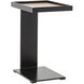 Ledge 25 X 18 inch Matte Black Side Table