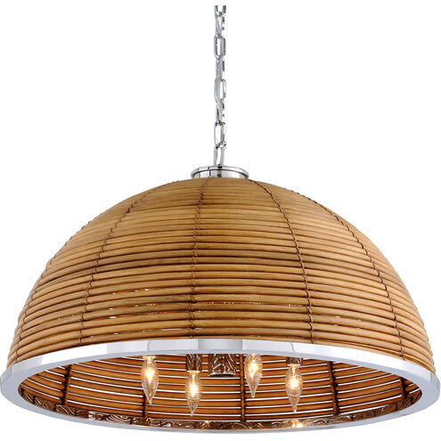 Carayes 8 Light 30.75 inch Stainless Steel Chandelier Ceiling Light