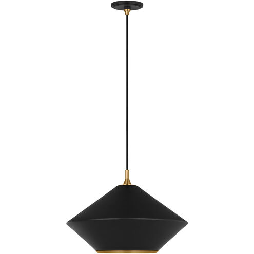 TOB by Thomas O'Brien Stanza 1 Light 19 inch Midnight Black Pendant Ceiling Light
