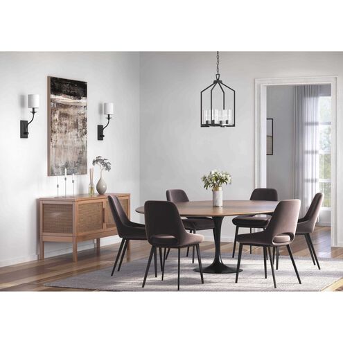 Bonita 1 Light 5 inch Matte Black Wall Sconce Wall Light, Design Series