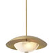Marcona 3 Light 19.69 inch Antique Brass and Alabaster Pendant Ceiling Light