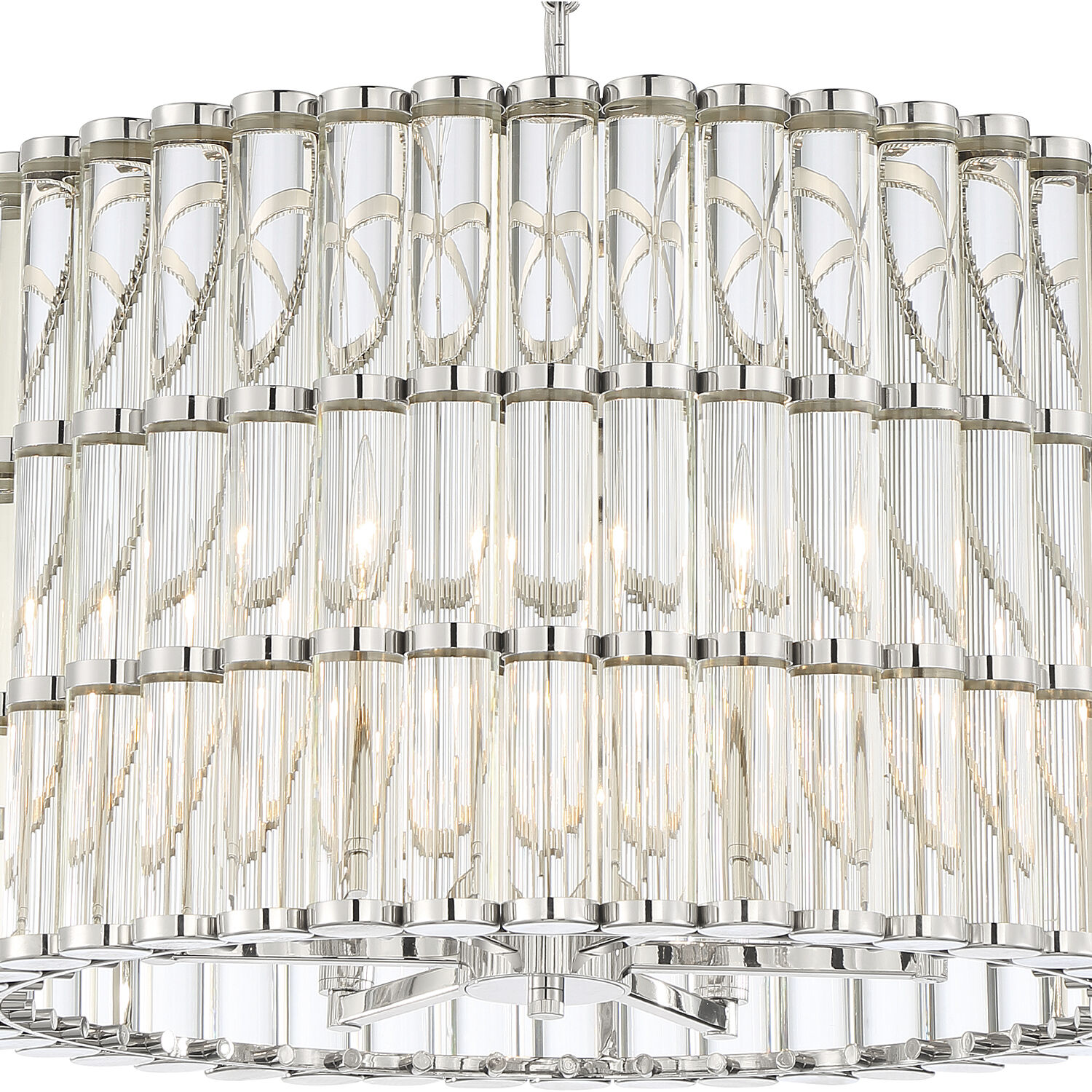 Elliot 6 Light 22.5 inch Polished Nickel Chandelier Ceiling Light