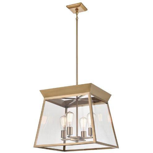 Lucian LED 18 inch Brushed Brass Chandelier Ceiling Light