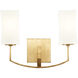 Ayala Wall Mount Wall Light in Gold Leaf