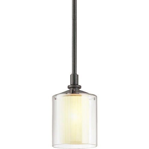 Arcadia 1 Light 5 inch Textured Iron Pendant Ceiling Light