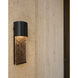 Cascata 20 inch Black/Aged Copper Outdoor Wall Sconce