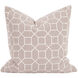 Davida Kay 20 inch Trellis Slate Pillow, with Down Insert