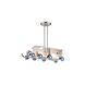 Canada 2 Light 6 inch Silver Pendant Ceiling Light