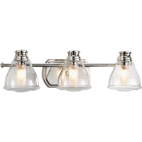 Academy 3 Light 22 inch Polished Chrome Bath Vanity Wall Light