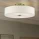Monroe 6 Light 30 inch Antique Brass Semi Flush Mount Ceiling Light, Extra Large